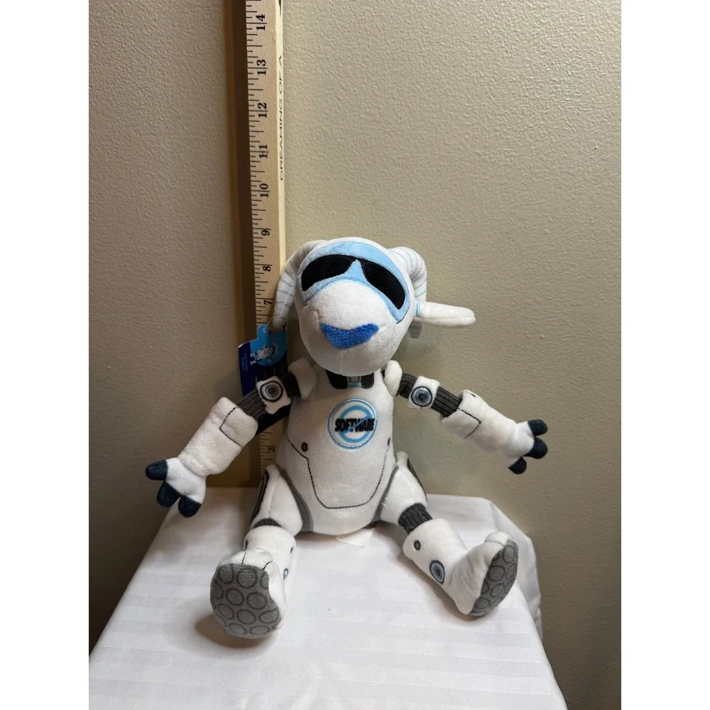 Salesforce Agentforce Agent Cloudy Plush Robot Goat AI Mascot White Blue New
